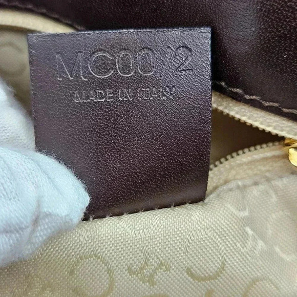 Celine Toile Carriage Leather Shoulder Bag - Picture 3 of 17